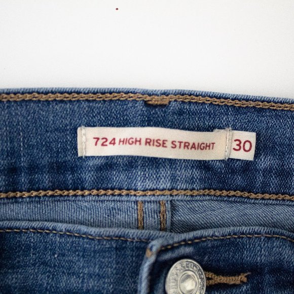 Levi's 724 HIGH RISE STRAIGHT WOMEN'S JEANS - Picture 4 of 6